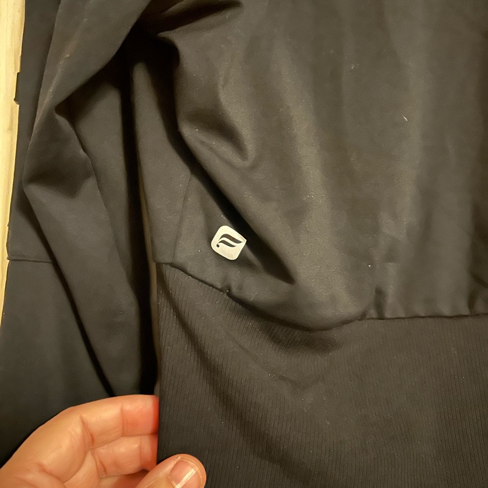 Fabletics Black Zip-Up Cropped Jacket - image 5